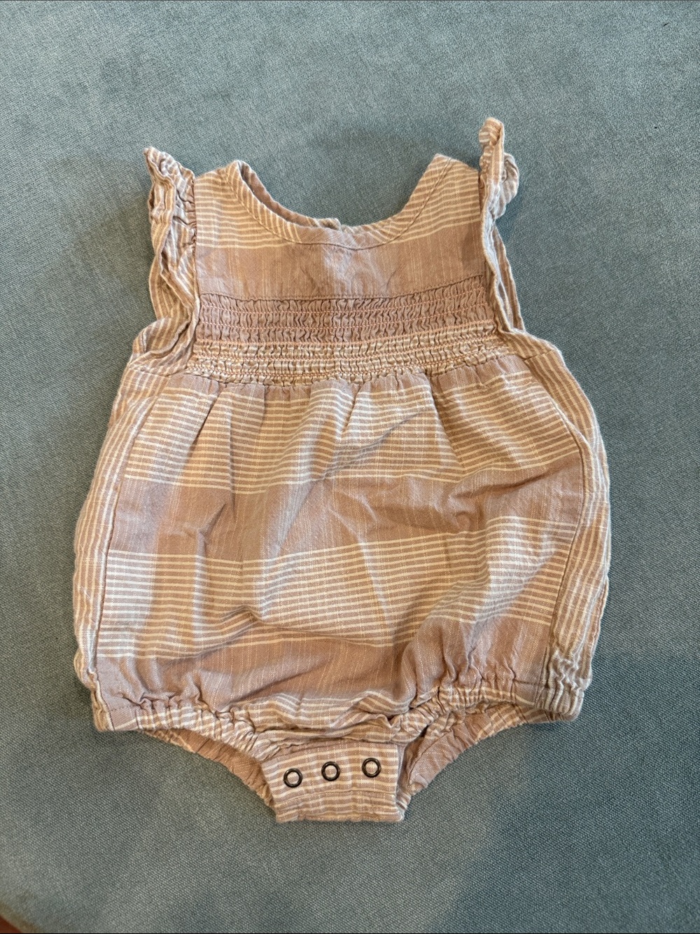 Pehr Striped Smocked Romper